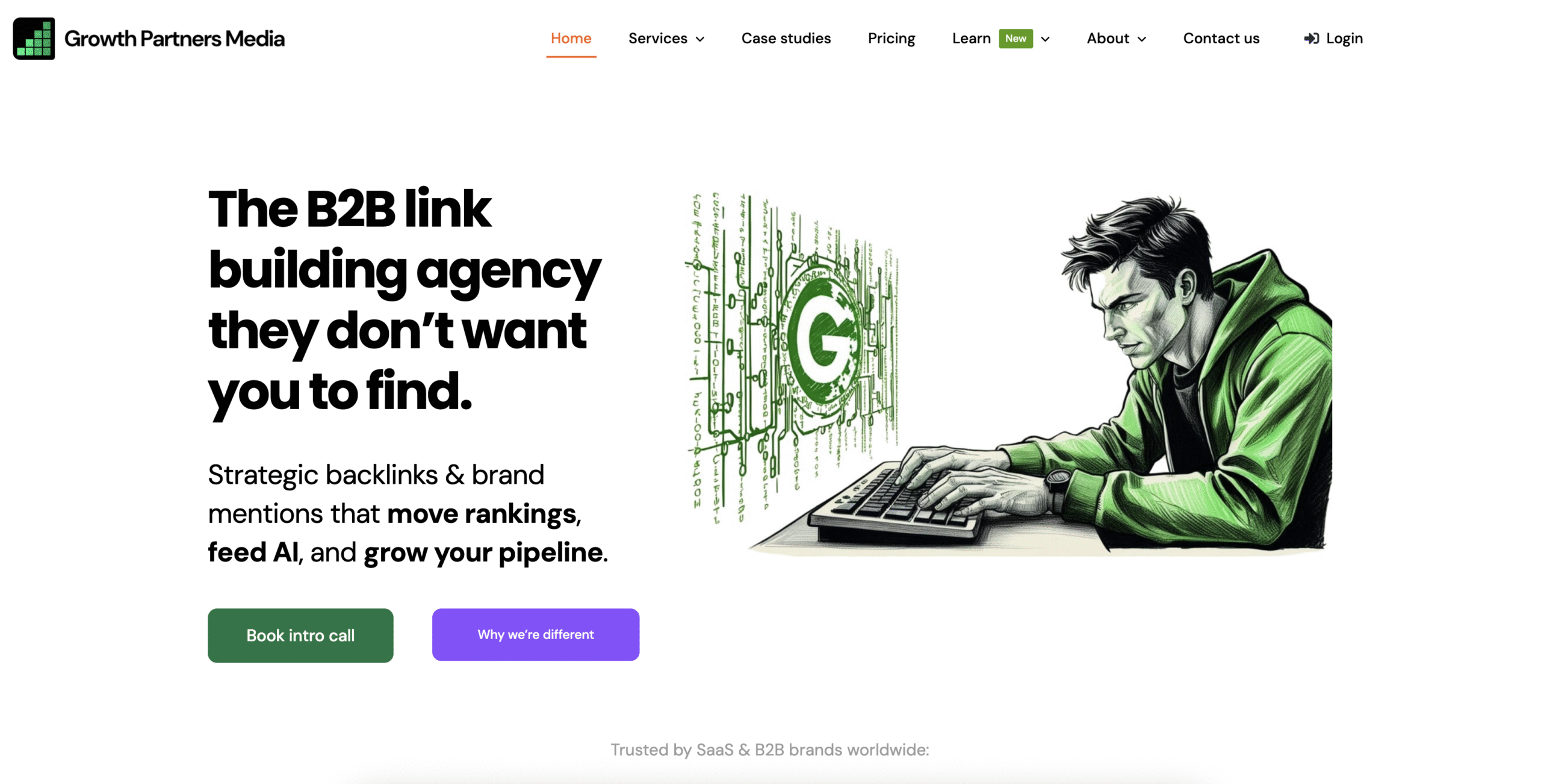 Growth Partners Media homepage hero graphic 
