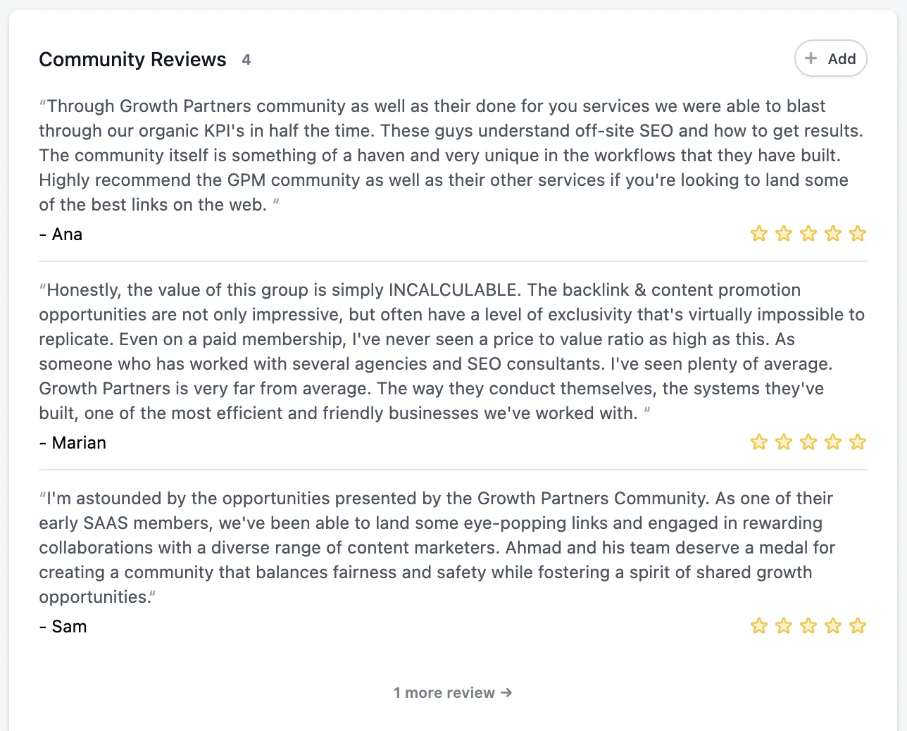 community-reviews