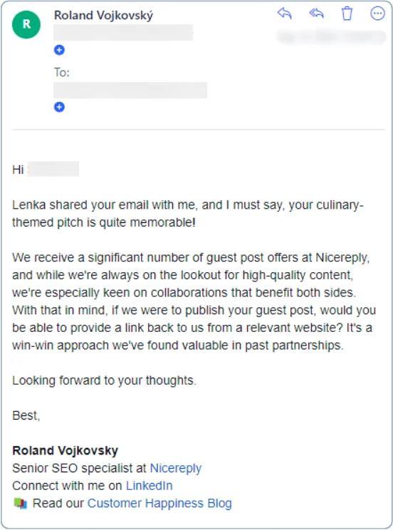 wall of love outreach example 5