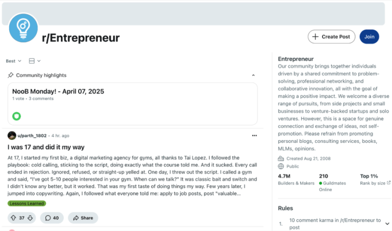 15 Best Subreddits for Entrepreneurs