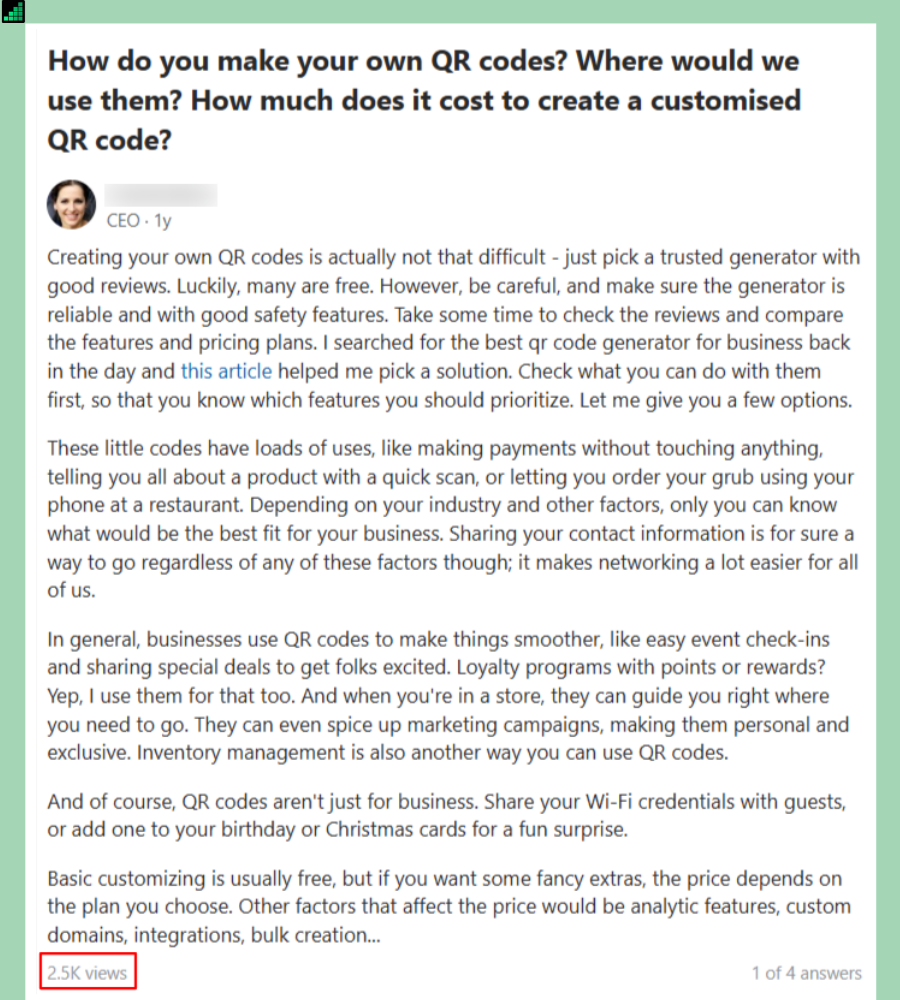 Quora-QR-codes
